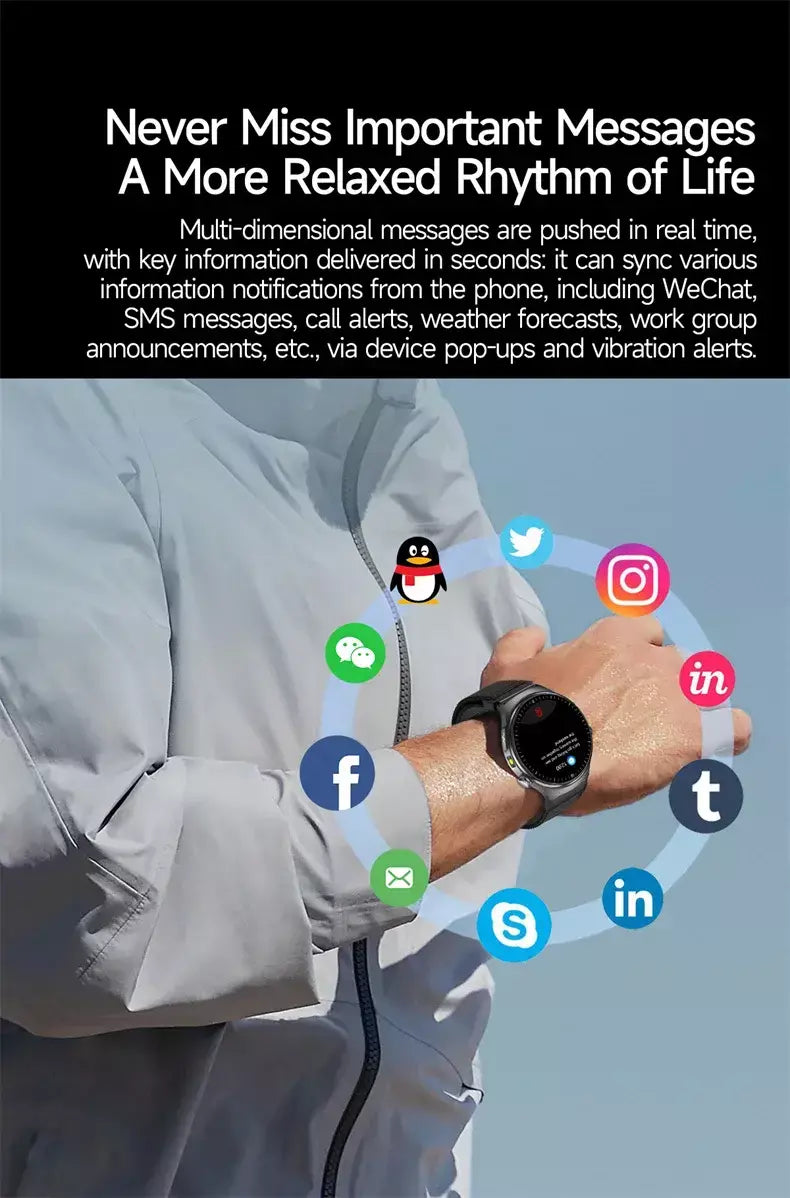 2026 novo relógio inteligente masculino feminino exame micro-físico ecg + ppg oxigênio no sangue ácido úrico pressão arterial safira smartwatch masculino