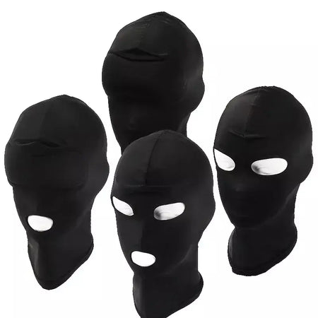 Balaclava elástica unissex padrão sem costura capuzes fetiche para halloween cosplay festa chapéu tático máscara facial jogos