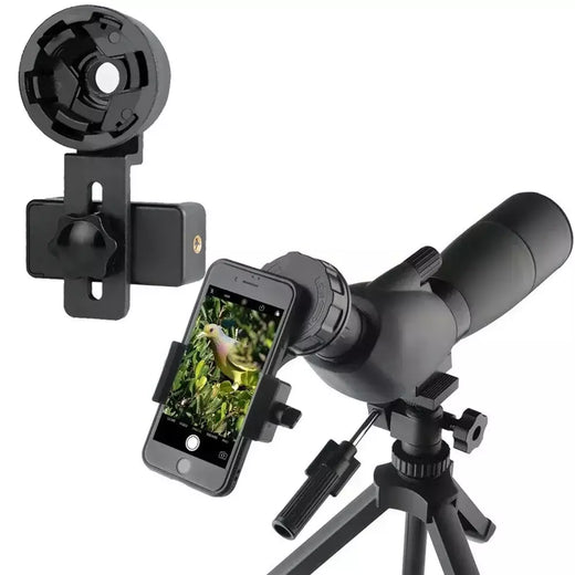 Telescópio telefone foto adaptador universal alinhado rápido telefone celular digiscoping adaptador de montagem compatível com binóculos monoculares