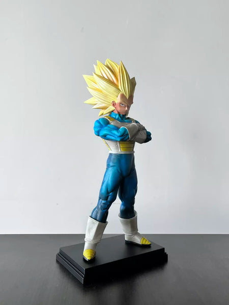 Vf em estoque 33cm dragon ball z ssj3 vegeta modelo super saiyan 3 vegeta figura de ação estátua modelo colecionável brinquedo presente