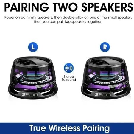 Portátil mini viagem estéreo ao ar livre magnético bluetooth alto-falante rgb iluminação alto-falante magnético bt5.3 suporte do telefone para ios