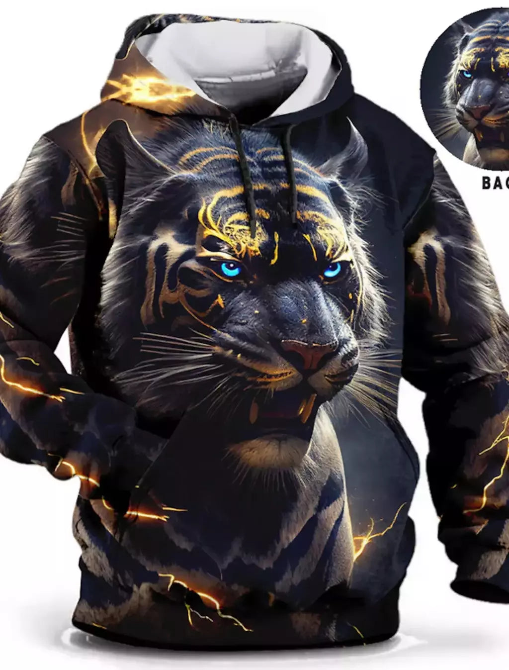 Capuz de manga comprida masculino, moletom com capuz, impressão 3D, bolso frontal, streetwear, moda primavera, novo