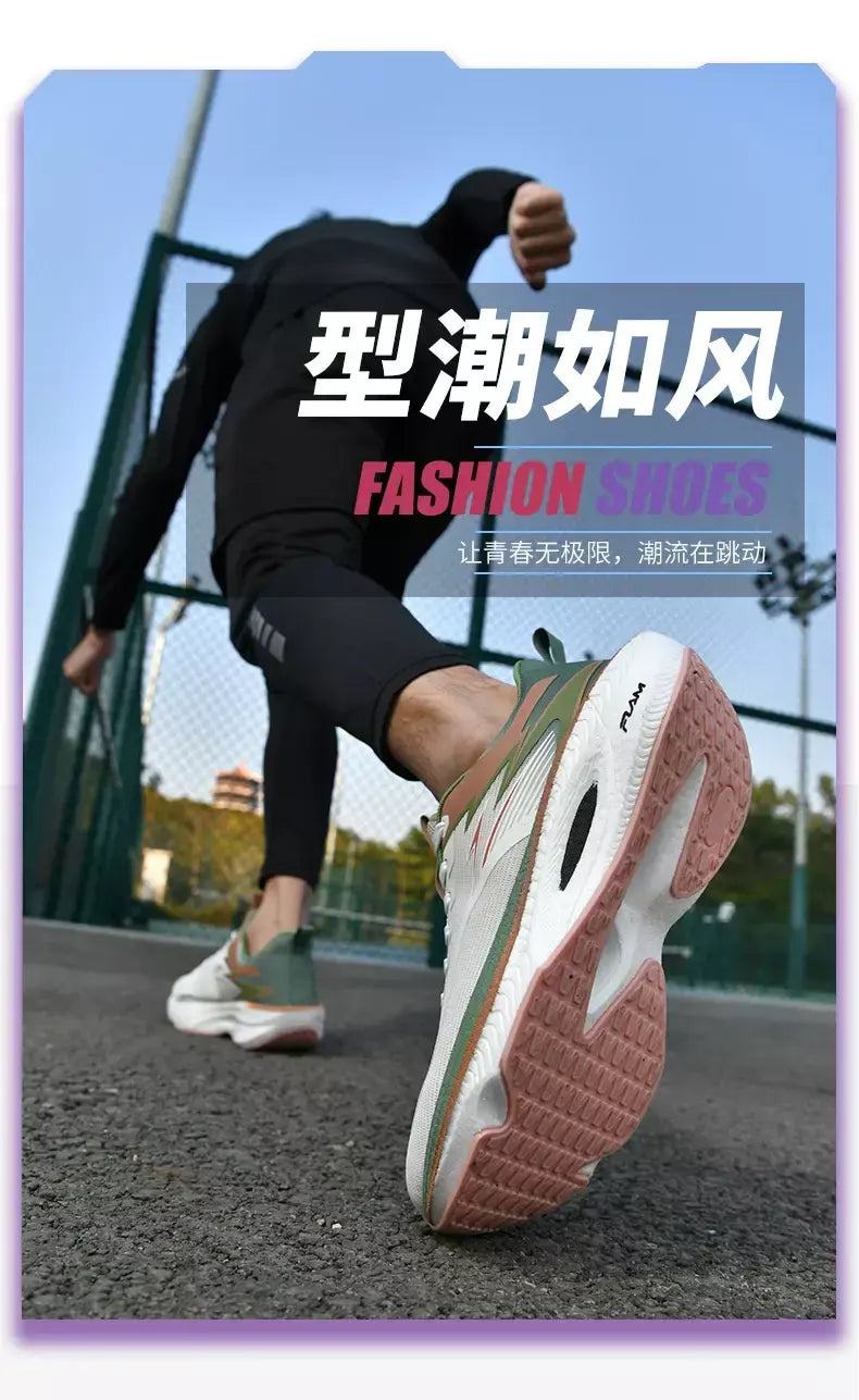 Sapatos esportivos de alta qualidade para homens plataforma casual tênis de corrida treinador respirável caminhada sapatos de basquete feminino confortável