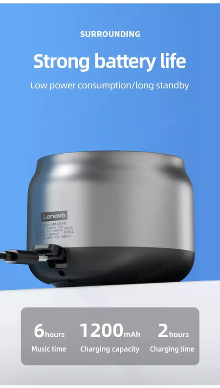 100% original lenovo k30 portátil de alta fidelidade bluetooth sem fio alto-falante à prova dwaterproof água usb ao ar livre música surround caixa baixo microfone