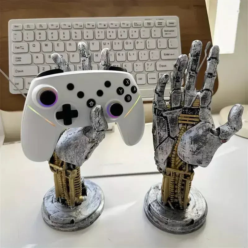 Futurista estilo ficção científica braço robótico decoração gamepad titular menino mesa legal senso de tecnologia ornamento chave organizador de jóias