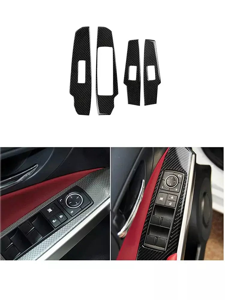 Material De Fibra De Carbono Adesivos, Auto Molduras Interiores, Tira Decorativa, Acessórios Do Carro, Lexus IS250 IS250C IS300 2014-2018