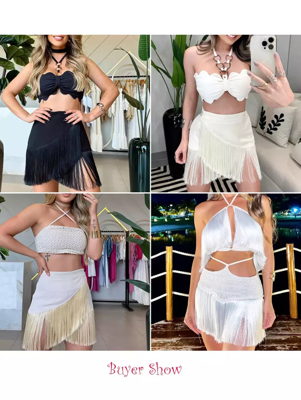 Conjunto sexy de biquíni feminino, sutiã de renda, mini saia, férias de praia, fato de banho feminino casual, 2 peças, verão