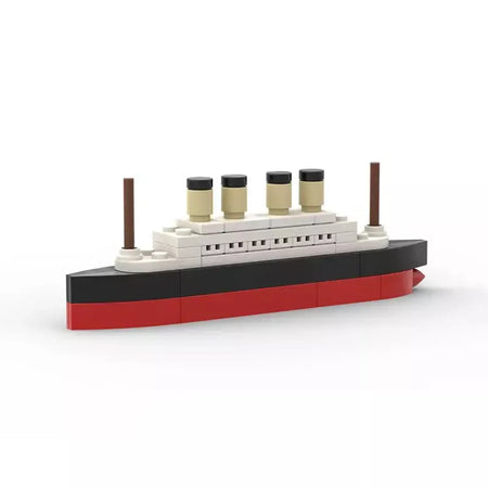 Titanic quebrar em meio rms cruzeiro afundou blocos de construção moc navio barco 3d modelo plástico diy steamboat presentes crianças brinquedos cidade filme