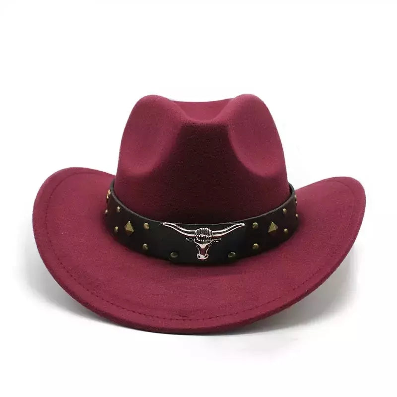 Mulheres e Homens Lã Ocidental Chapéu de Cowboy, Cavalheiro Senhora Jazz Cloche Sombrero Bonés, Tamanho Grande, Inverno, Outono, Novo, 2