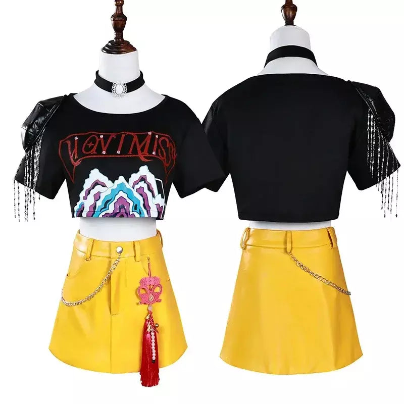 Rumi mira zoey cosplay kpop cosplay traje peruca 2026 uniforme feminino meninas festa de halloween role play roupas para adulto criança