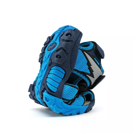 Sandálias esportivas para meninos e meninas, sandálias de verão para crianças, bico fechado, sapatos atléticos de água, sandálias para piscina e praia