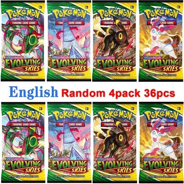 Novo 36/40 pçs caixa pokemon cartão escarlate & violeta evoluções prismáticas inglês impulsionador batalha carte negociação cartões de coleção presentes