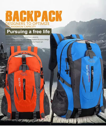 Nova mochila de viagem unissex, feminina e masculina, caminhadas ao ar livre, montanhismo, grande capacidade, leve, ciclismo, acampamento