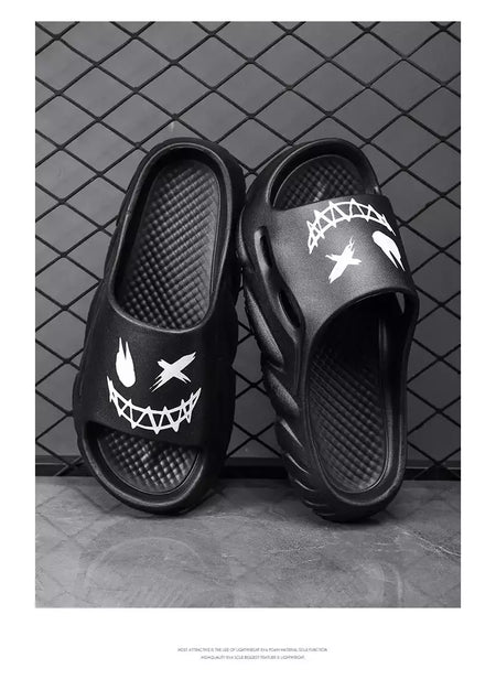 Sandálias antiderrapantes clássicas masculinas, chinelos confortáveis ao ar livre, sapatos macios de EVA, moda jovem, verão, venda quente