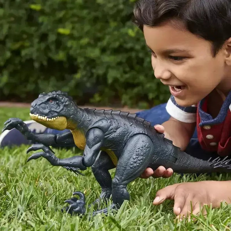 40cm jurassic world escorpião tiranossauro rex batalha stinger dinossauro figura de ação movimento sonoro articulações brinquedo para meninos presente natal