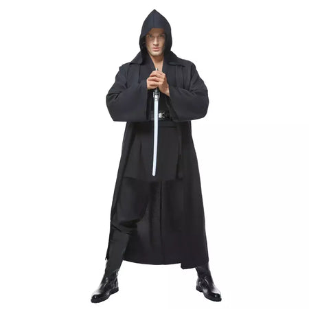 Manto de Halloween para homens adultos, Cosplay Jedi, Traje Brown Walker, Uniforme Fantasia Preto TUNIC, Terno de Festa Carnaval, Robe Outfit