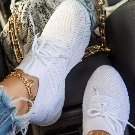 Sapatos esportivos casuais vermelhos para mulheres conforto malha tênis luz tênis feminino 2025 novo plus size 43 estudante sapato vulcanizado