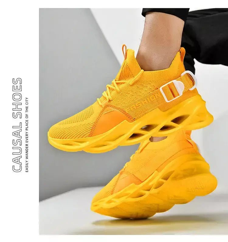Venda quente moda roxo tênis casuais das mulheres dos homens lâmina tênis de corrida tamanho grande 48 luz respirável sapatos esportivos masculino malha tênis