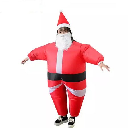 Natal engraçado trajes infláveis homem de gengibre papai noel elk boneco de neve árvore pinguim adulto criança halloween carnaval festa