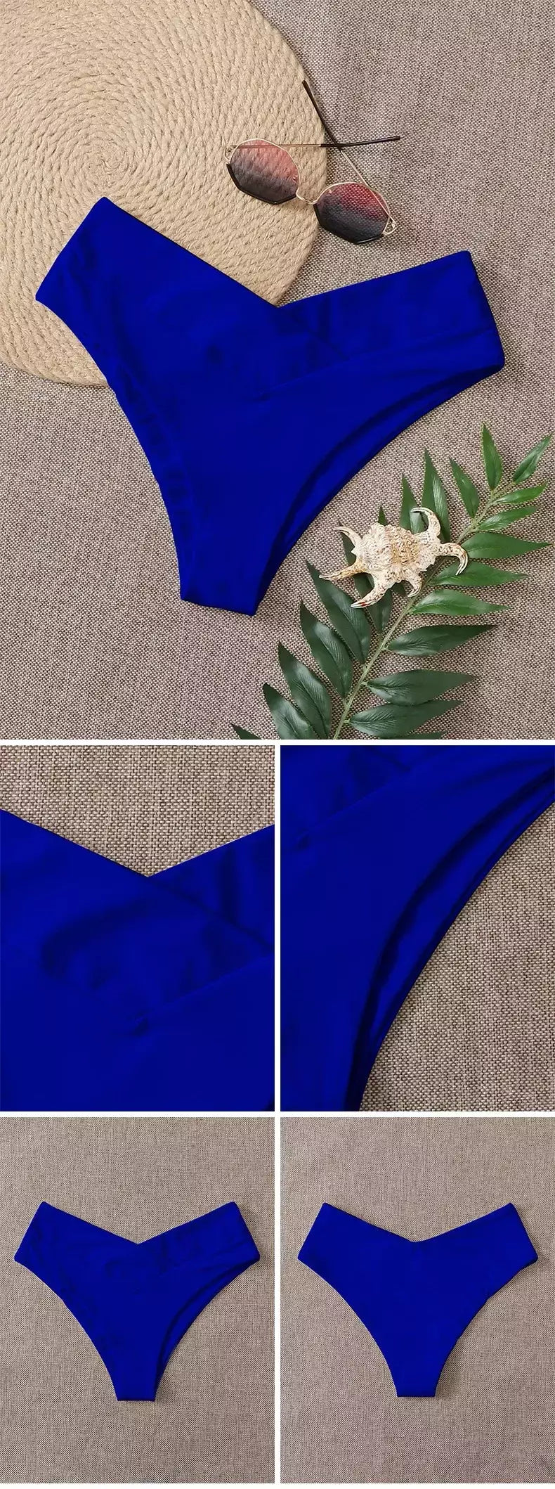 Tanga brasileira de biquíni para mulheres, semi-banho, roupa de praia sexy V cheeky, banho preto para senhoras, natação