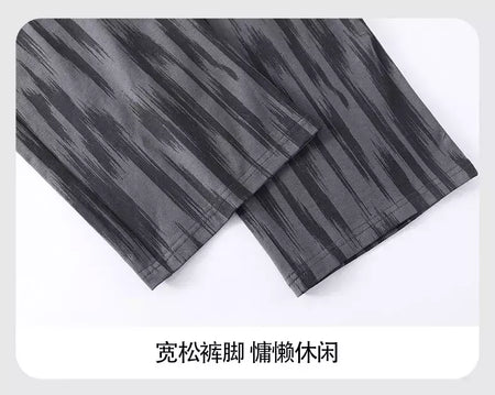 Pijama de algodão de duas peças masculino, calça de manga comprida, traje caseiro, estudante e adolescente, novo outono