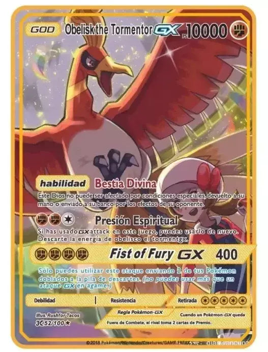 Pokemon English Metal Card Anime Pikachu Charizard Mewtwo Arceus Frog Flower Vmax GX Letters Game Collection Card Kids Toy Gifts