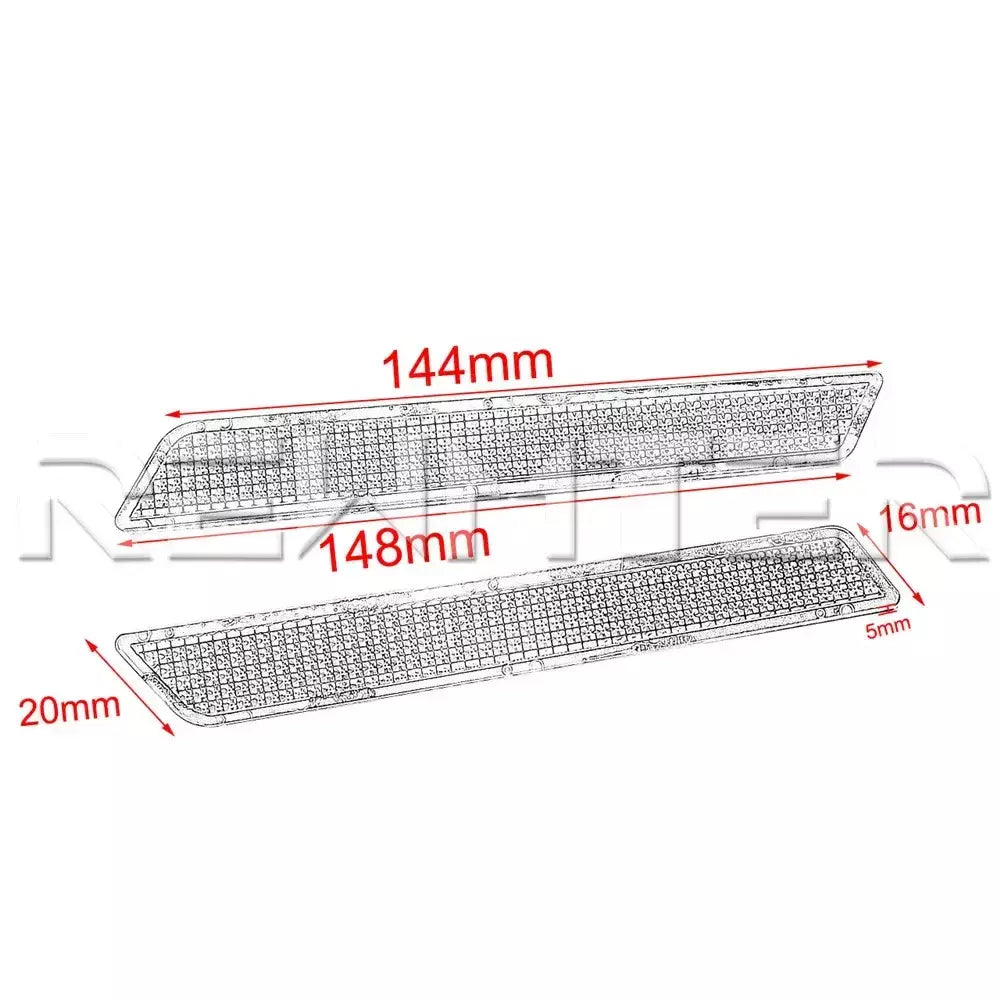Motocicleta ABS Refletores Adesivos, Tampa de trava de saco de sela, Harley Touring Street, Electra Glide, Road King, FLT, FLHT, 14-23, 2pcs