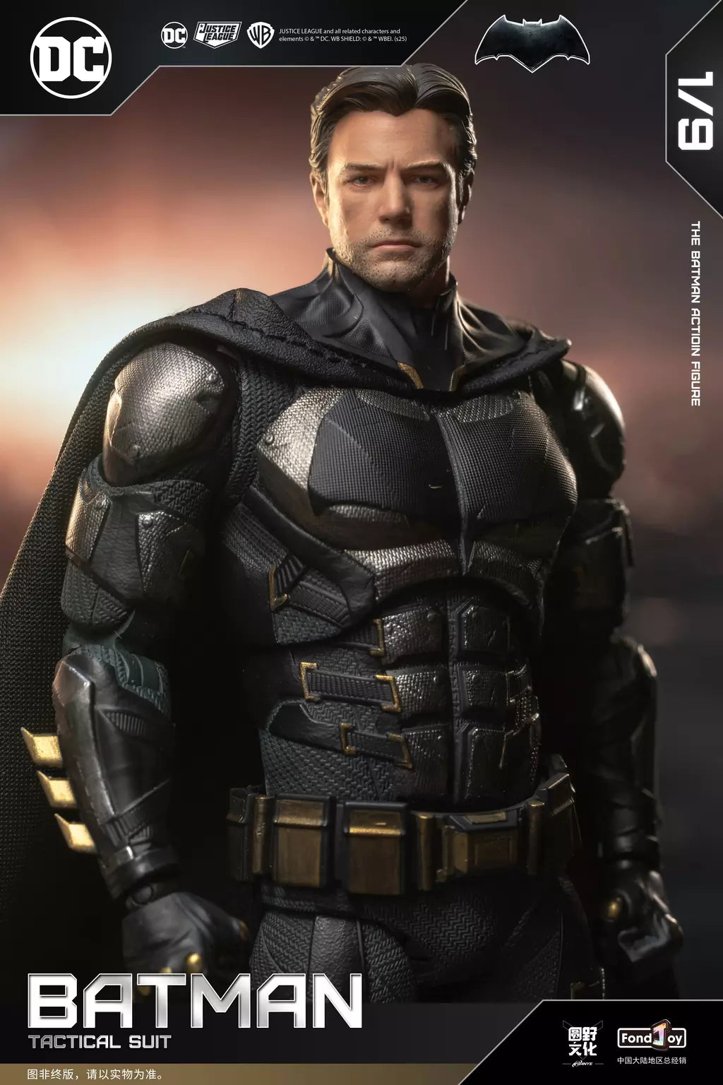 Novo original fondjoy bruce wayne batman figura tático batuit batman liga da justiça figuras detetive quadrinhos 1/9 pvc brinquedo do miúdo