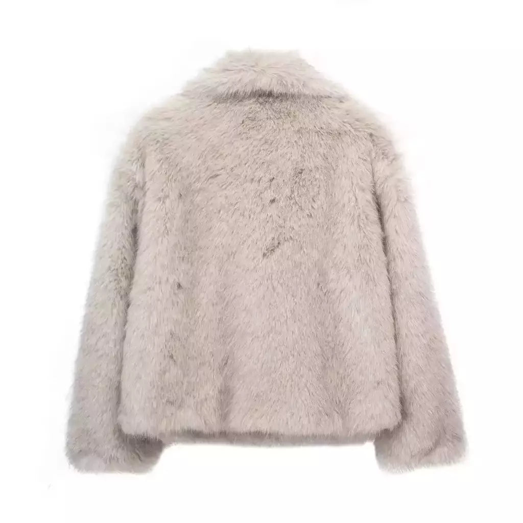 TRAF-Jaqueta feminina de tecido de lantejoulas de metal, casaco solto, gola alta, manga comprida, outerwear feminino chique, outono, inverno, 2023