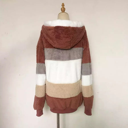 Casaco de capuz extragrande feminino com bolsos macios, streetwear quente, casaco solto, Lady Outerwear, outono, inverno, novo, 2023