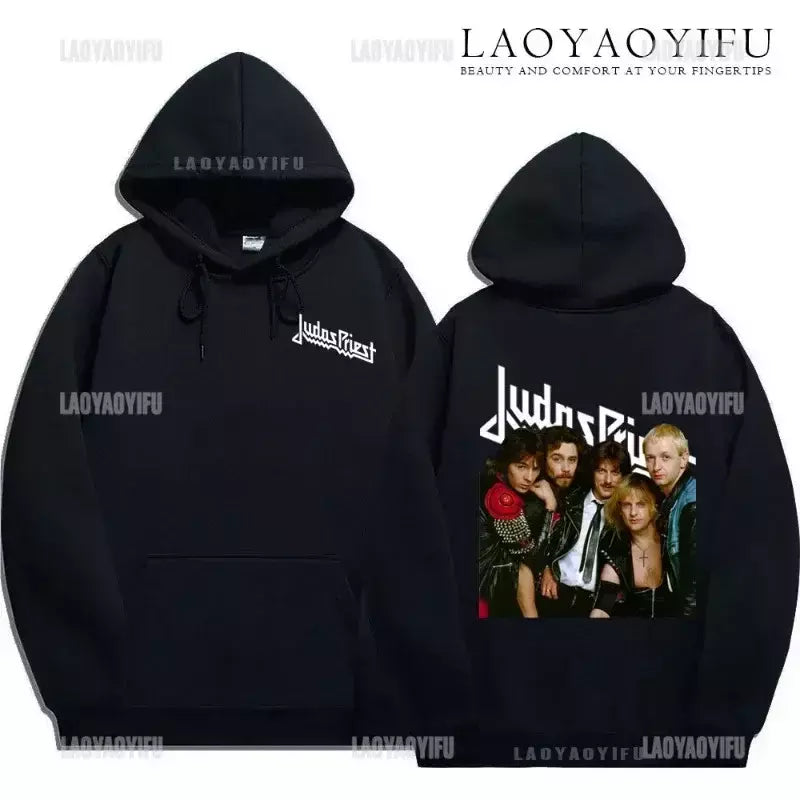 Moletom unissex Hard Rock Punk Metal Band, moletom Judas Priest Painkiller, masculino e feminino, manga comprida, Hot Compress, moda