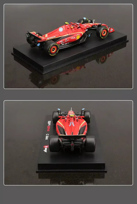 Bburago 1:43 2024 2023 F1 Scuderia Ferrari SF24 SF23 # 16 lecler # 55 sainz jr liga carro de luxo fundido modelo de carro série de brinquedos