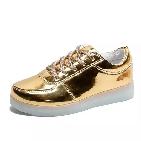 Maogu 2024 adulto unissex das mulheres dos homens criança tênis luminosos brilhante carga usb meninos led colorido light-up sapatos meninas calçados
