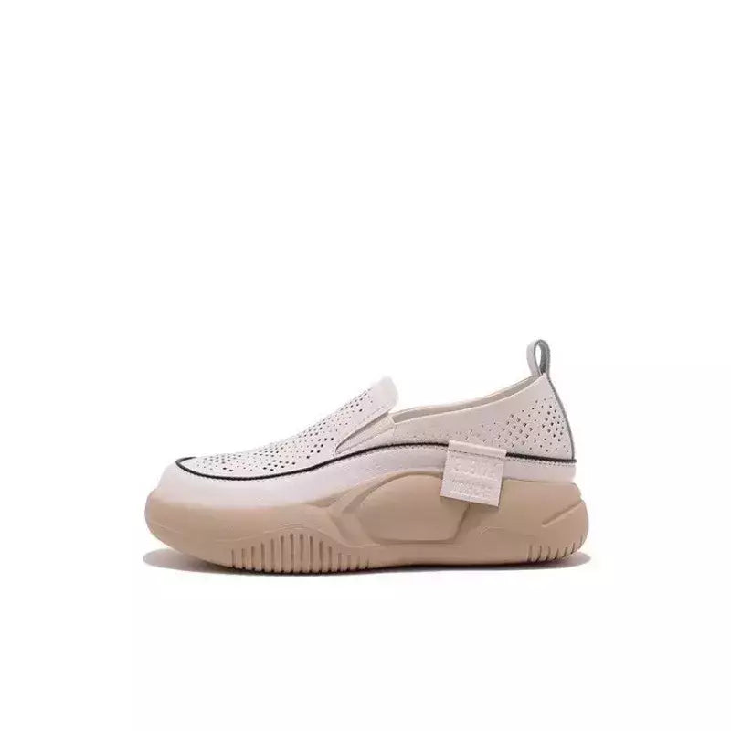 Mulheres sapatos de plataforma casual deslizamento em sapatos moda mocassins senhoras tênis chaussure sola macia femme mocassins mulher d254