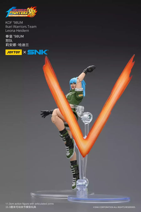Joyotoy original rei dos lutadores 98um figura de ação kof 98um ikari guerreiros equipe herói 1/18 jogo estatueta modelo brinquedos personalizados