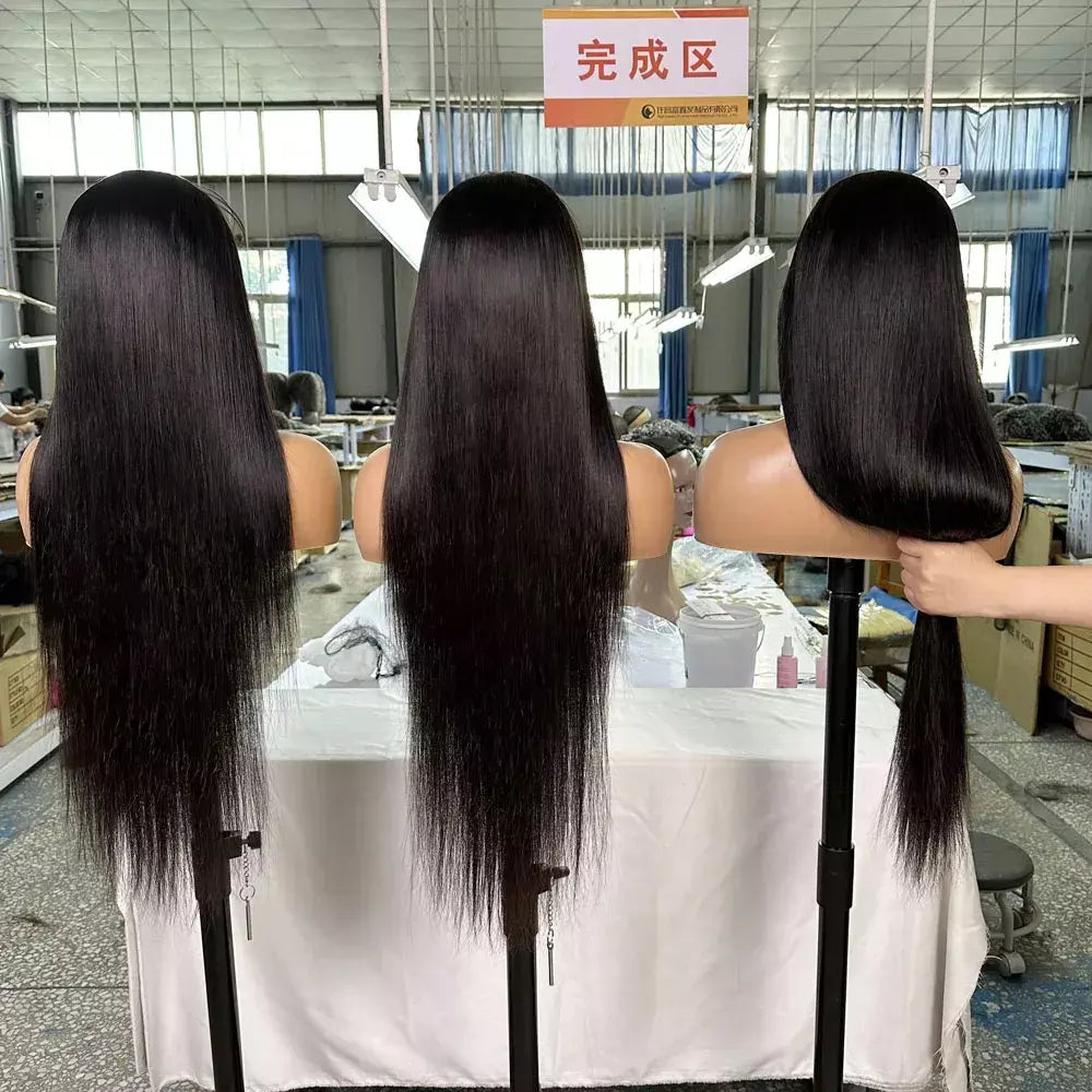 250 densidade osso em linha reta 13x6 hd peruca frontal do laço 30 Polegada alça invisível 360 peruca dianteira do laço completo sem cola 100% peruca de cabelo humano