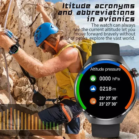 Xiaomi para pro relógio inteligente masculino 4 pro amoled tela hd bluetooth chamada gps nfc freqüência cardíaca açúcar no sangue smartwatch 2024 novo
