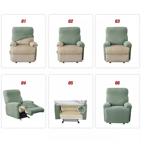 Jacquard Stretch Reclinável Sofá Covers, Poltrona elástica Split, Capa de cadeira antiderrapante, Cadeiras Lazy Boy, Slipcovers para sala de estar
