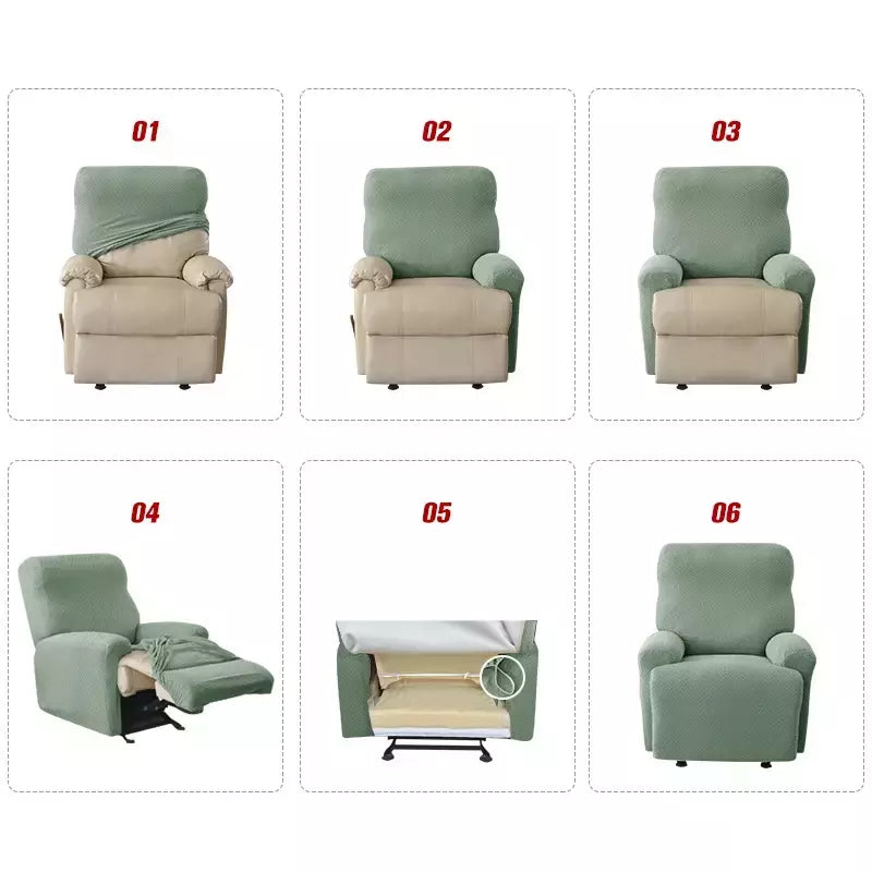 Jacquard Stretch Reclinável Sofá Covers, Poltrona elástica Split, Capa de cadeira antiderrapante, Cadeiras Lazy Boy, Slipcovers para sala de estar