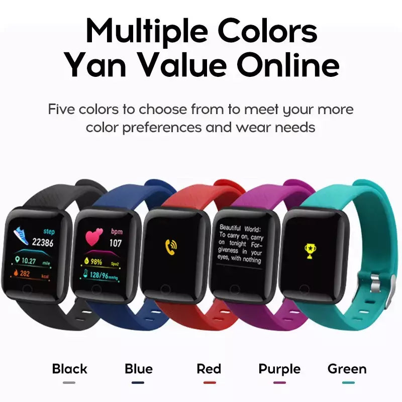 Relógio masculino eletrônico pulseira de fitness smartwatch relógio inteligente y68 d20 monitor sono presente para ios android smartphones despertador