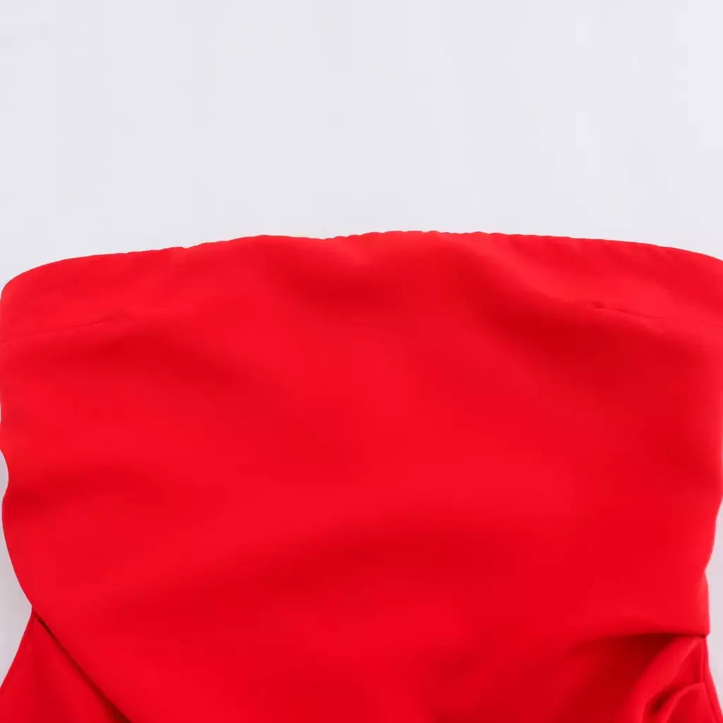 TRAF-Blusa sem mangas sem alças para mulheres, tops femininos, zíper traseiro, roupas de rua, tanque chique, moda verão, nova