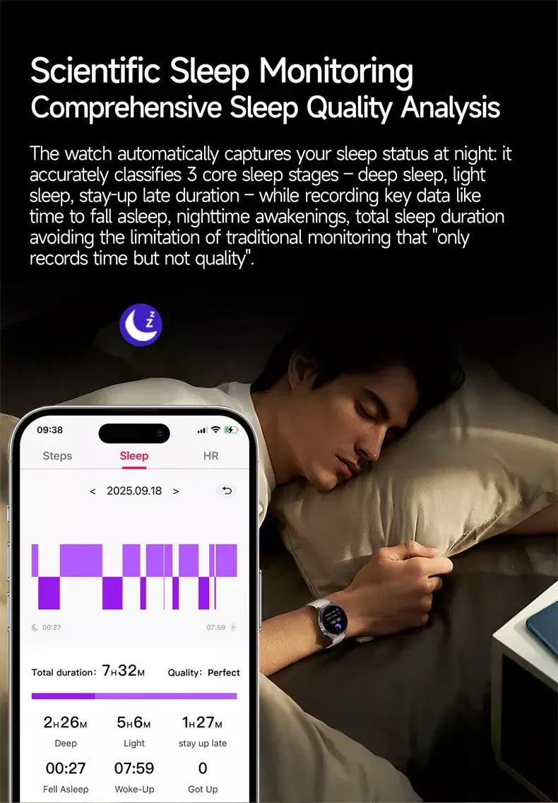 2026 novo relógio inteligente masculino feminino exame micro-físico ecg + ppg oxigênio no sangue ácido úrico pressão arterial safira smartwatch masculino
