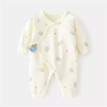 Algodão bebê recém-nascido menina menino macacão impressão infantil macacão casual roupas recém-nascidos para meninas meninos primavera outono roupas novo 0-6m