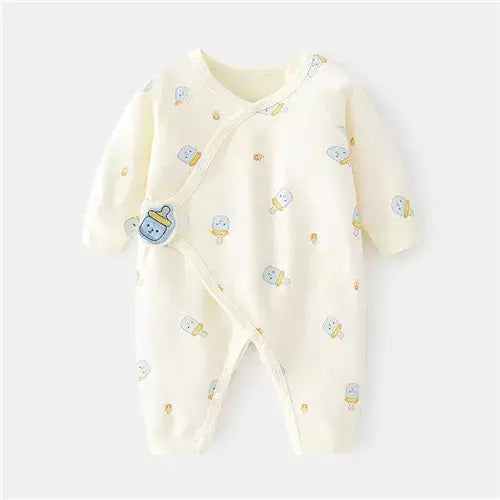 Algodão bebê recém-nascido menina menino macacão impressão infantil macacão casual roupas recém-nascidos para meninas meninos primavera outono roupas novo 0-6m