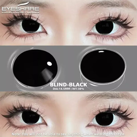 Eyeshare lentes de contato coloridas para olhos, 1 par de lentes coloridas de anime cosplay, lentes loucas de halloween, lentes de contato, maquiagem de beleza