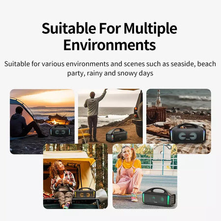 Tribit portátil bluetooth alto-falante 90w stormbox explosão ao ar livre sem fio alto-falante ipx7 à prova dwaterproof água festa acampamento alto-falante 30h playtime