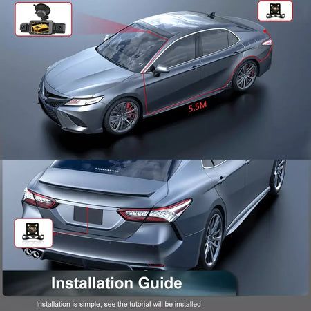 Dashcam para carros 4 canais caixa preta wifi câmera de condução fhd 1080p visão noturna gravação em loop adicionar kit de fio rígido acessórios do carro