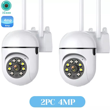 4mp wifi câmera ao ar livre 2k hd segurança ptz câmera ip ai detecção automática rastreamento interior bebê noite cor câmera de vigilância icsee