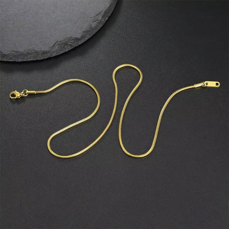 My Shape Rodada Cobra Cadeia Colar para Mulheres Homens Aço Inoxidável Link Cadeia 0.9mm 1.2mm 2mm Cadeia Gargantilha Moda Jóias Presentes
