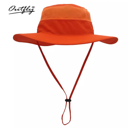 Chapéu de balde para homens e mulheres, protetor solar de pescador, Chapéu Panamá Sol, Rede Respirável de Pesca, Chapéu Grande de Secagem Rápida, Chapéu Caminhada